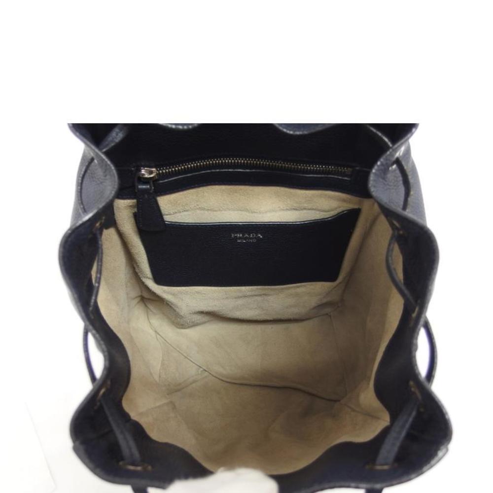 Prada Leather Backpack Blue - Picture 6 of 10